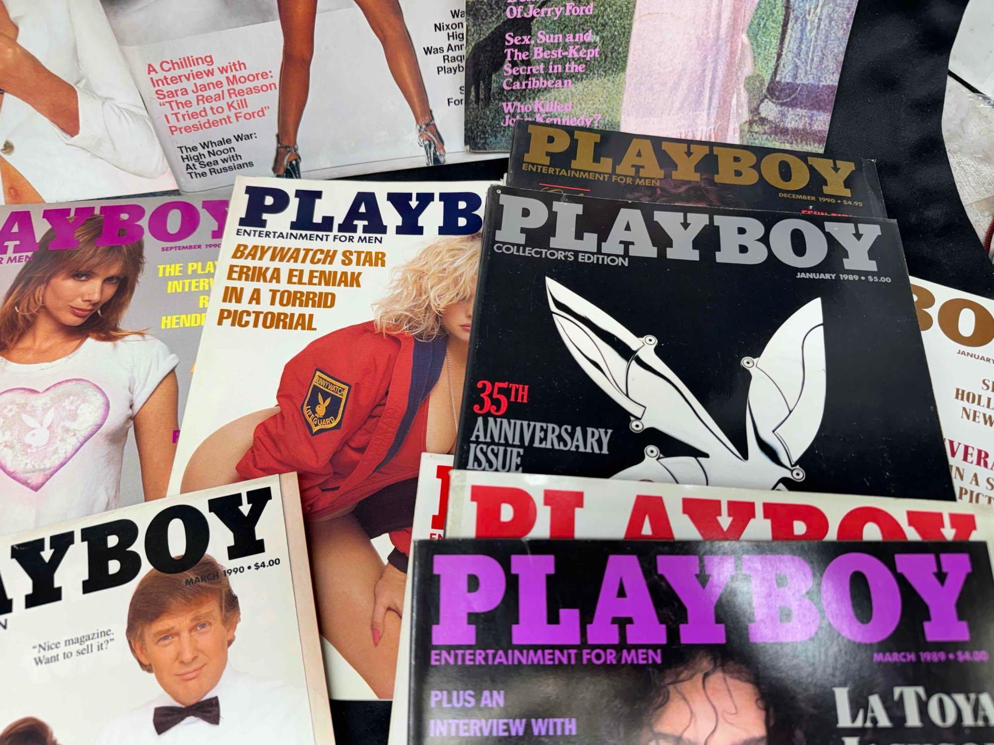 32 Vintage Playboy Magazines 2970s-1990s Latoya Jackson Trump Centerfolds