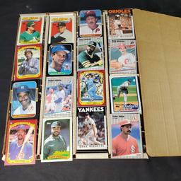 2000 count box 1980s baseball cards Topps Fleer Donruss