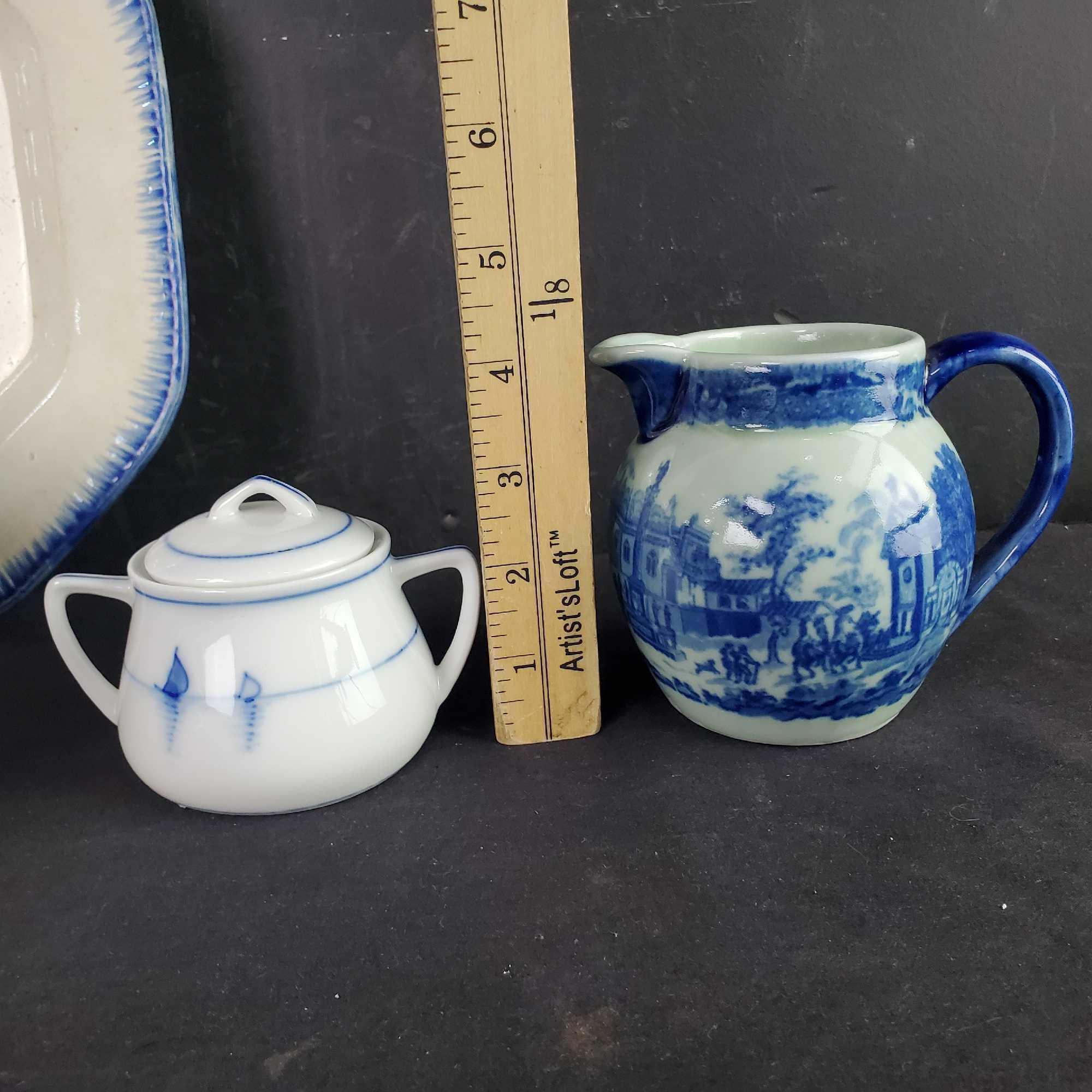 Lot of various dishware Wedgwood Maruta Occupied Japan Old Blue Ironstone