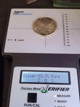 1 Troy Oz Tested .999 Fine Silver Indian Head Buffalo Round Coin