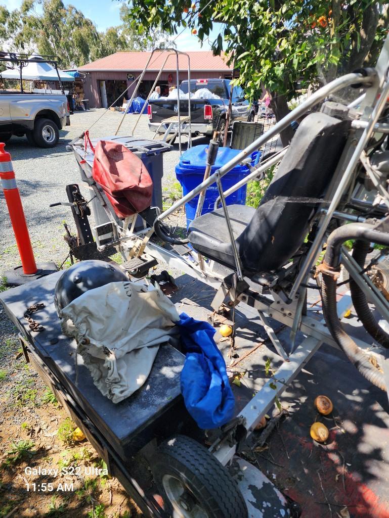 Gyrocopter with Trailer - Needs Top Propeller