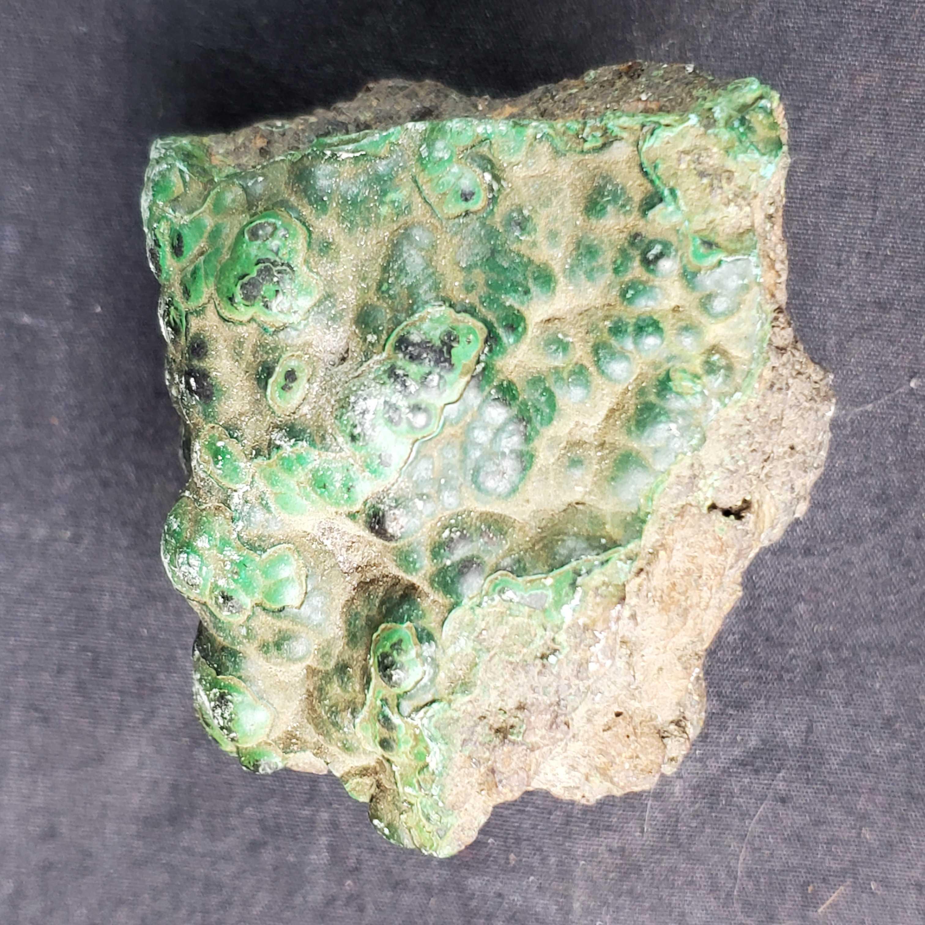 Small sterilite container of rock/mineral specimens Variscite Cuprite Barite more