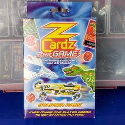 3 compartment cases full of Z Cardz The Game pieces/parts cards dice more