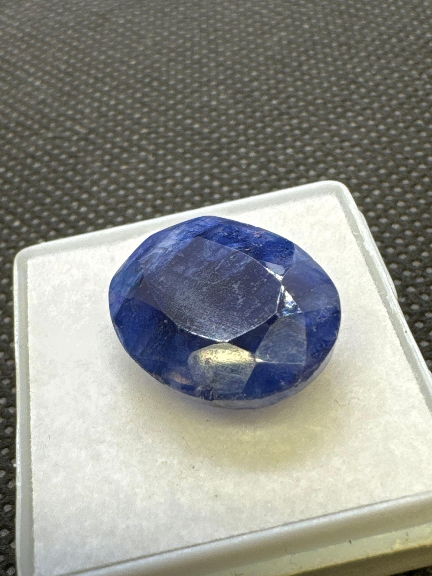 Oval Cut Blue Sapphire Gemstone 12.95Ct