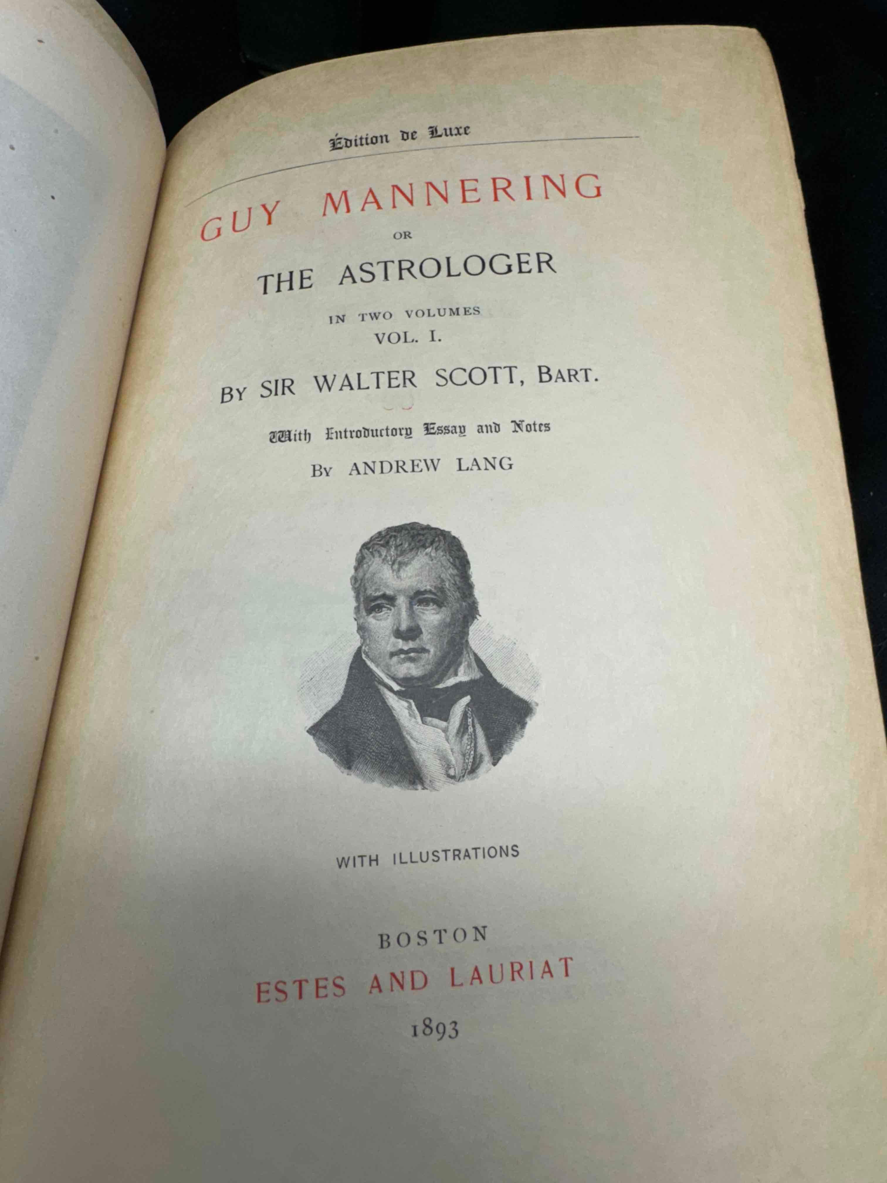 Antique Books 1890s Waverly Novels by SIR WALTER SCOTT, BART