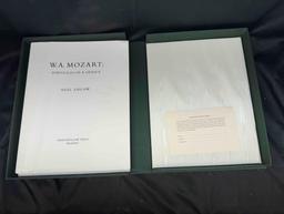 W.A.Mozart Portfolio of a Genius by Neil Zaslaw Thornwillow Press