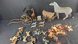 Misc. horse lights buggy wagon statue jeraffe figure etc