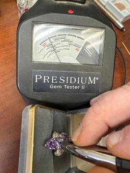 Silver Amethyst Ring 7.97 Grams Size 8.5
