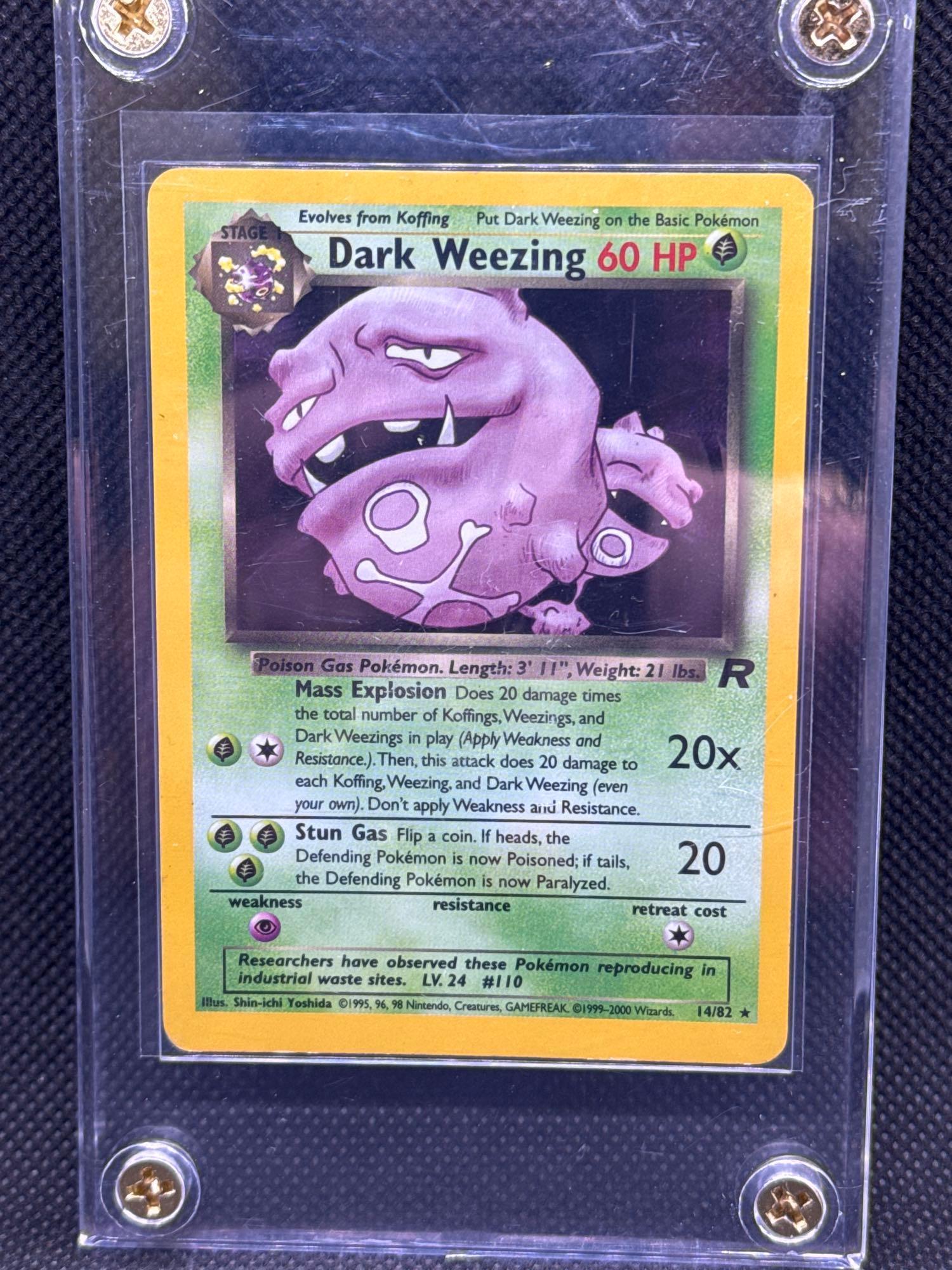Pokemon Cards Dark Weezing Venomoth Light Azumarill