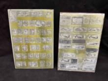 Pair of Metal US Postage Stamp Printing Plates