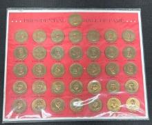 Franklin Mint Presidential Hall Of Fame Bronze Coins