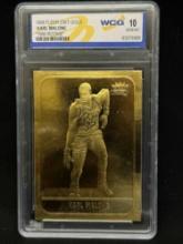 1998 Fleer 23kt Gold Karl Malone "1986 Rookie" WCG 10