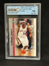 2003-04 Upper Deck Pb #14 Lebron James Rookie Gem 10