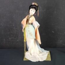 Vintage Chinese Ancient Folk Tang Dynasty Hanfu Style Long Sleeve Silk clothing doll
