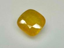 7.7ct Cushion Cut Yellow Sapphire Gemstone