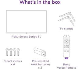 Roku 40" Select Series 1080p Full HD Smart RokuTV with Voice Remote, Bright Picture, Customizable