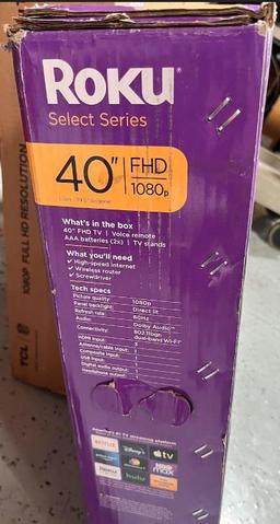 Roku 40" Select Series 1080p Full HD Smart RokuTV with Voice Remote, Bright Picture, Customizable