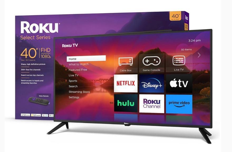 Roku 40" Select Series 1080p Full HD Smart RokuTV with Voice Remote, Bright Picture, Customizable