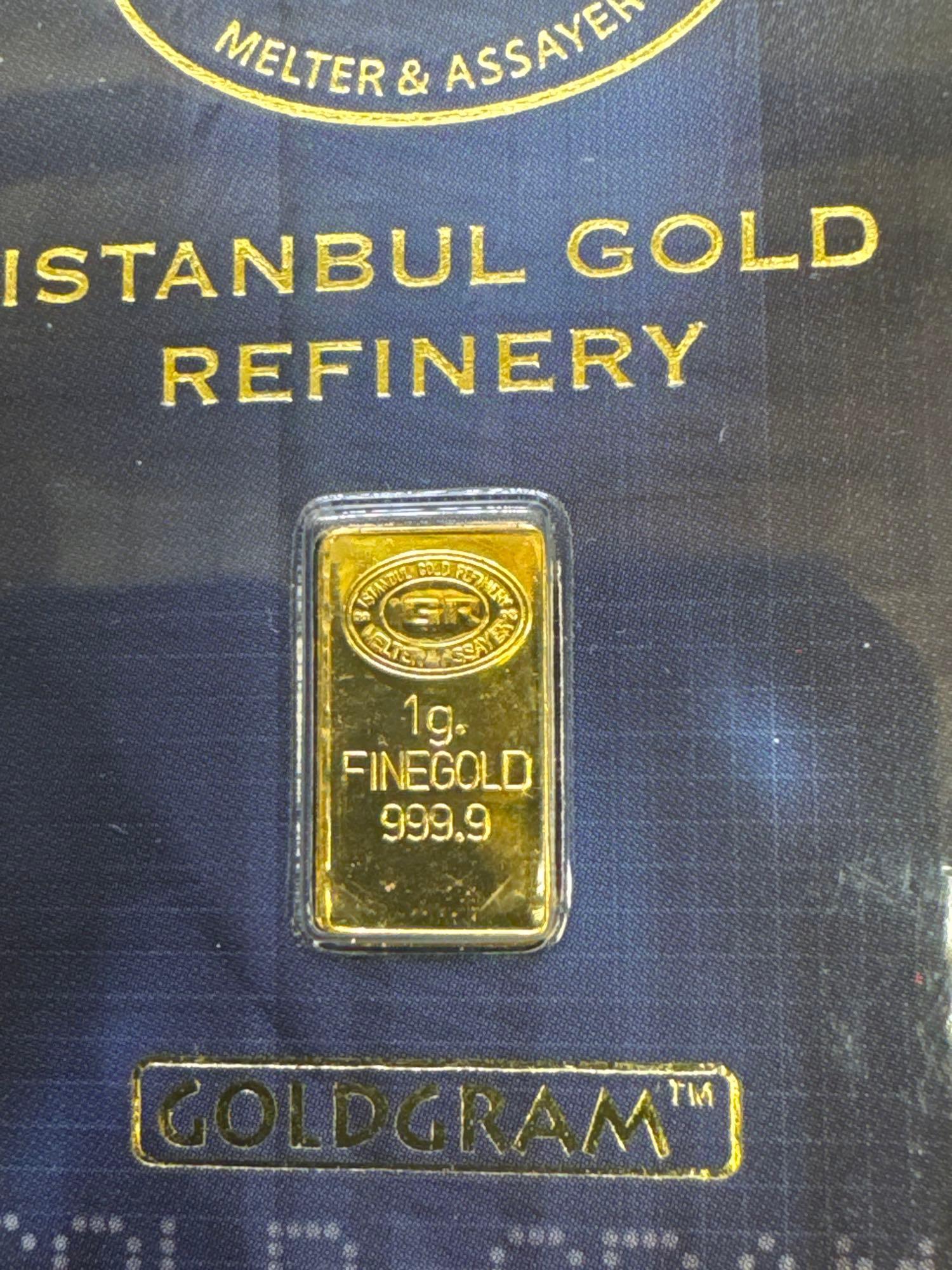 IGR 1 Gram 9999 Fine Gold Bullion Bar