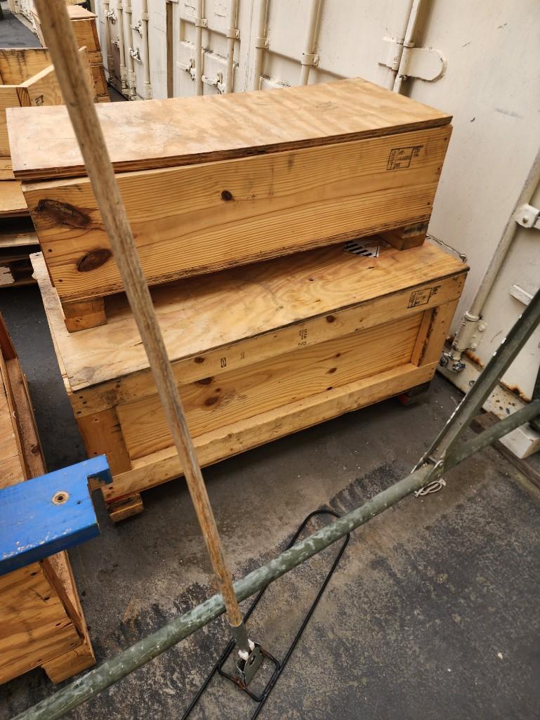 Wood Lot Work Table Crates File Cabinets