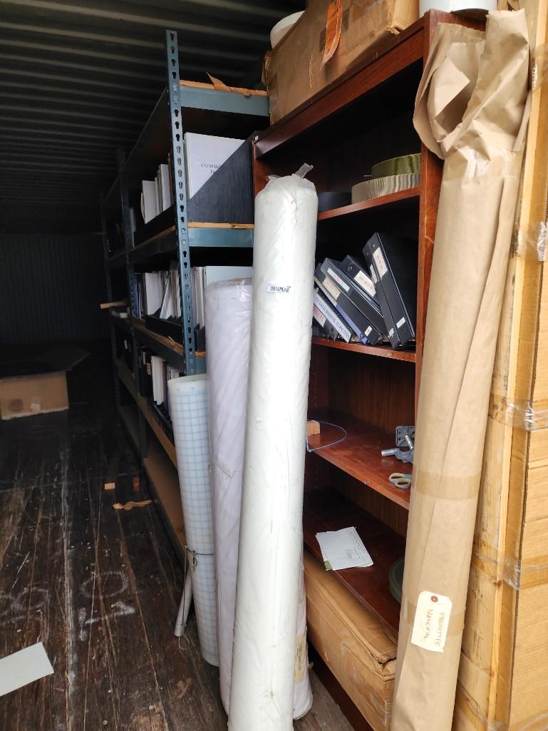 Container Contents - wood shelves boltless Racking Shelving - does not include company paperwork