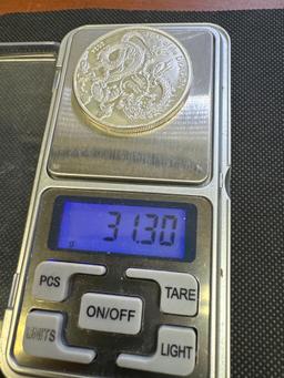 2024 Asahi Refining Year Of The Dragon 1 Troy Oz .999 Fine Silver Bullion Coin