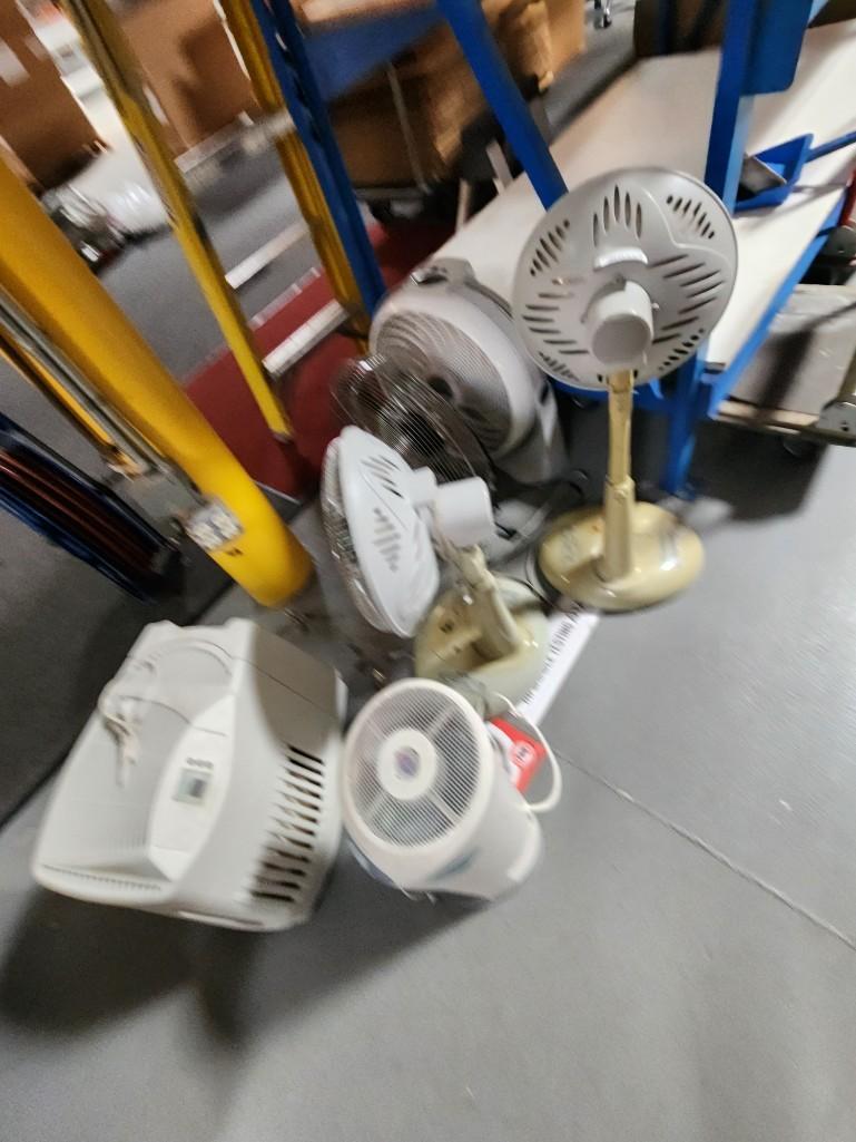 Floor Fan Lot - various models invacare platinum xl sanitaire vacuum etc