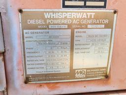 Whisper.watt diesel powered ac generator