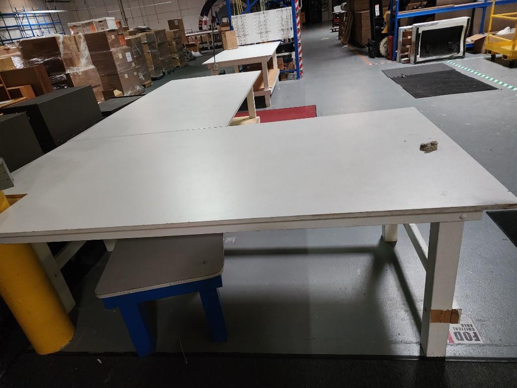 8ft wooden work desk quantity 3