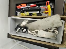 Kennedy rolling tool box kit wood shelf and contents