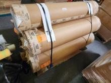 Pallet of Yellow Nylon Sheeting Rolls