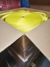 Pallet of Murdock 2" yellow polypropylene webbing