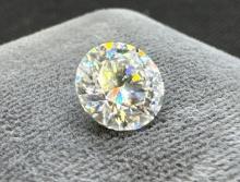 Brilliant Round Cut Moissanite Diamond Gem Stone 1.70ct