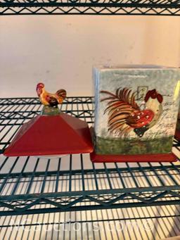 set a 4 Susan winget ceramic flour jars