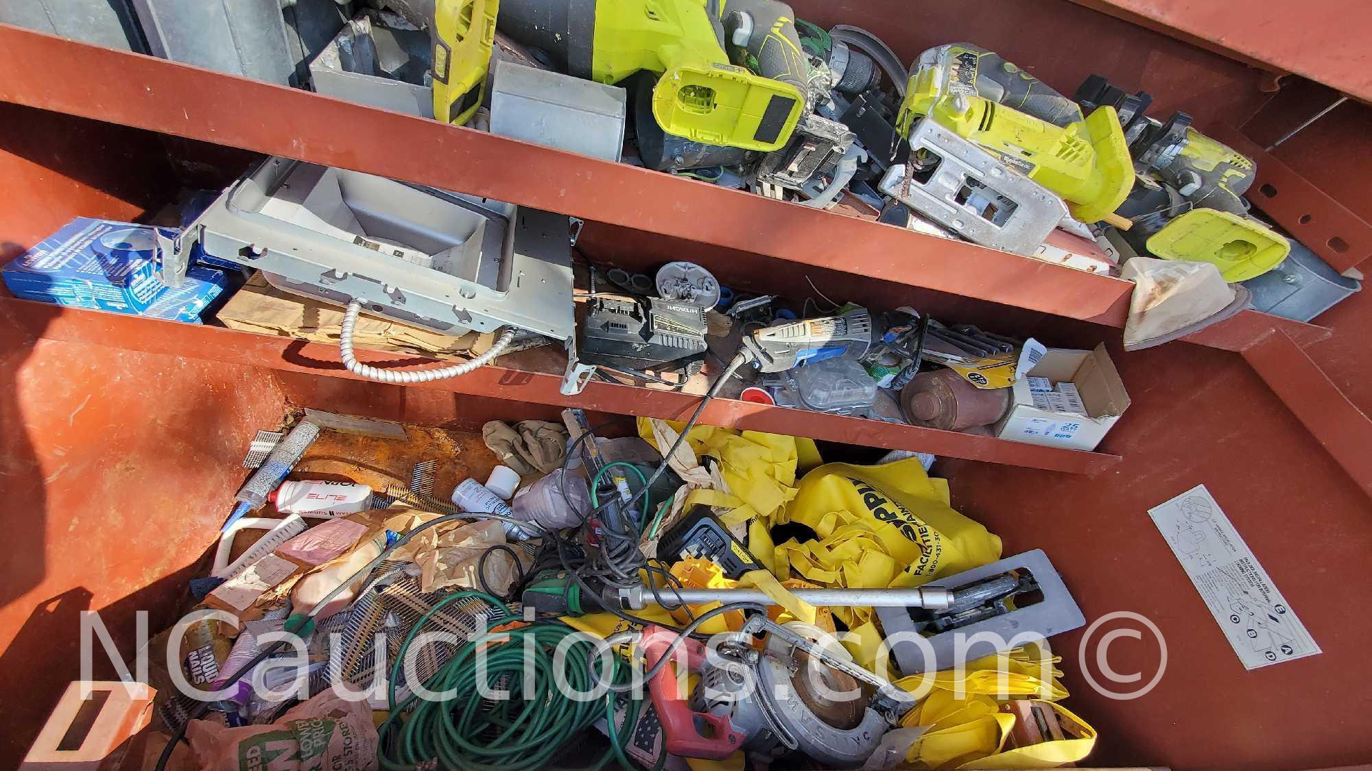 JoBox large locking toolbox gangbox and contents