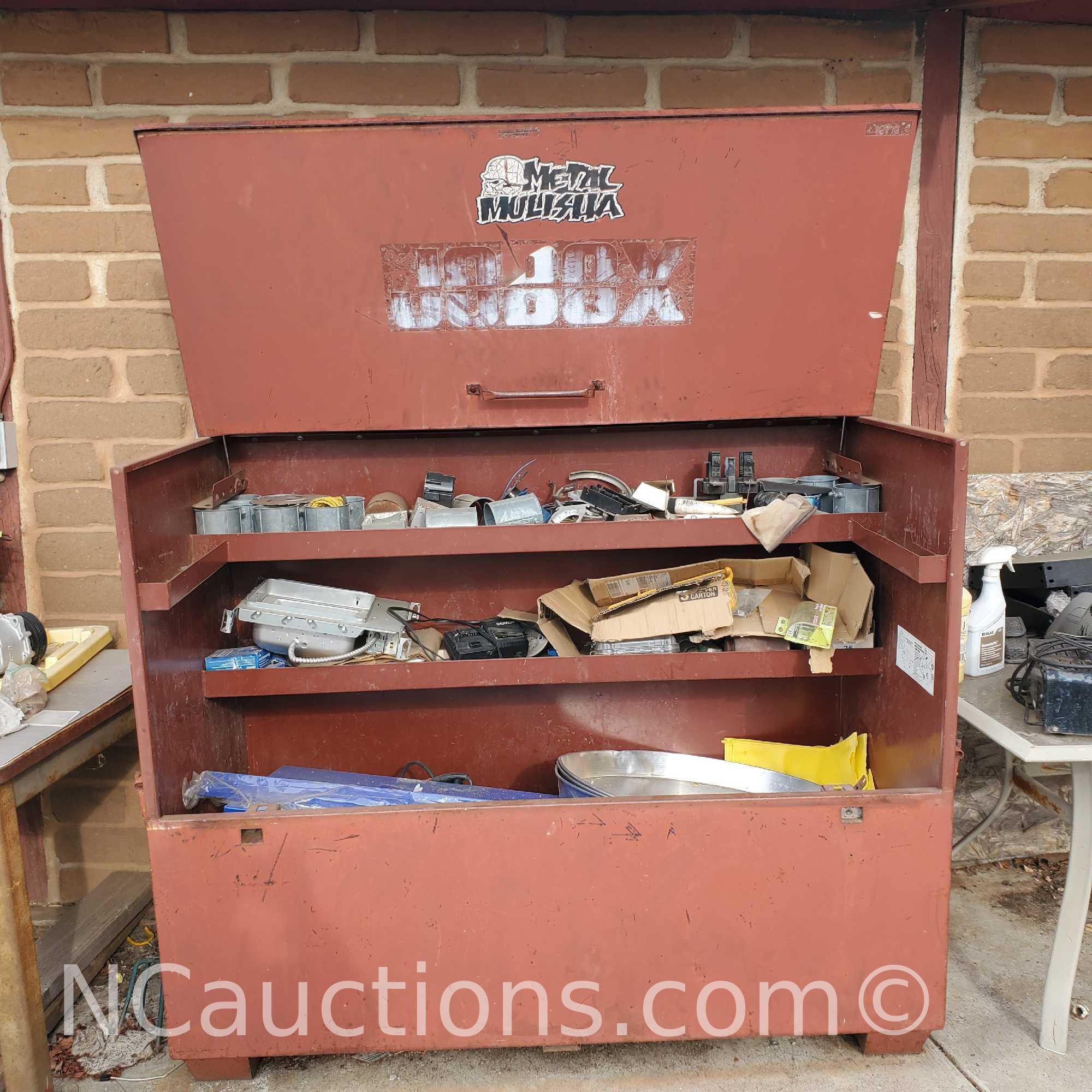 JoBox large locking toolbox gangbox and contents