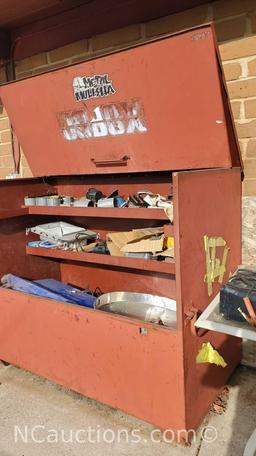 JoBox large locking toolbox gangbox and contents