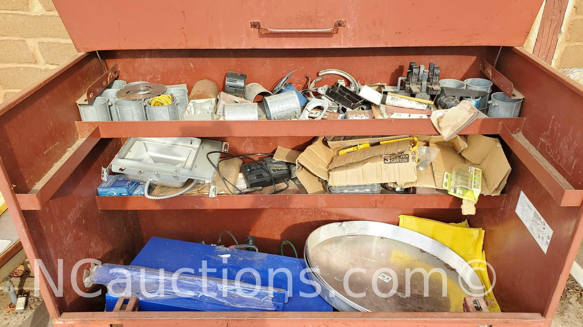 JoBox large locking toolbox gangbox and contents