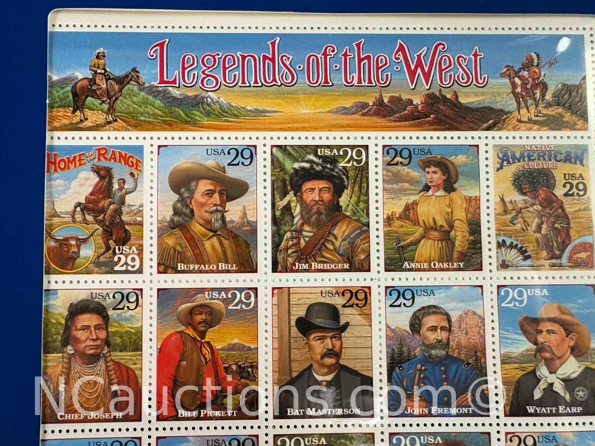 legends of the West commemorative stamps