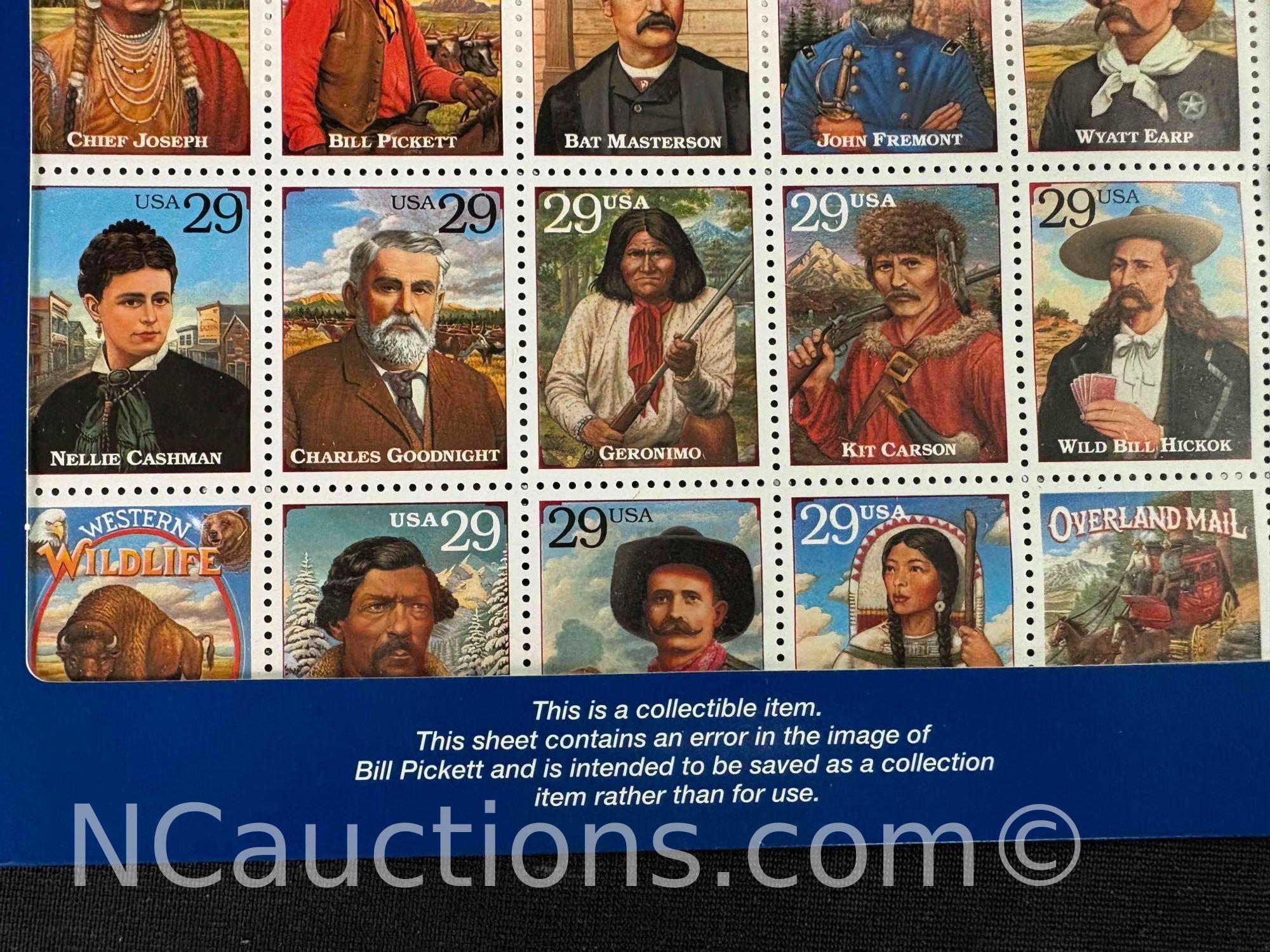 legends of the West commemorative stamps