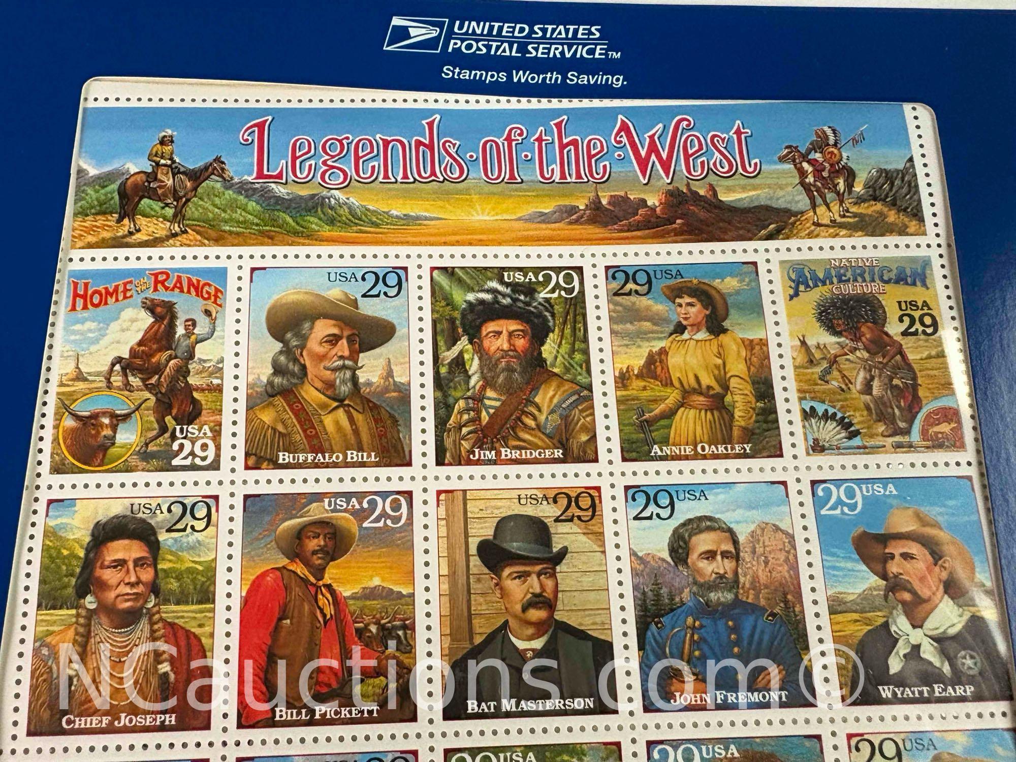 legends of the West commemorative stamps