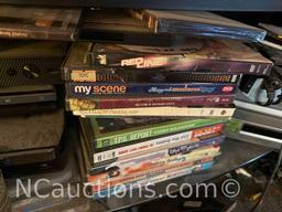 Large Lot of DVDs, DVD and BluRay Players more