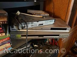 Large Lot of DVDs, DVD and BluRay Players more