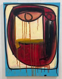 FACES - ABSTRACT - ORIGINAL PAINTING BY SALAZAR