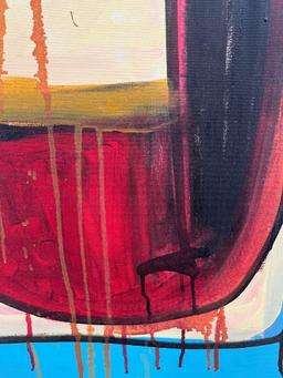 FACES - ABSTRACT - ORIGINAL PAINTING BY SALAZAR
