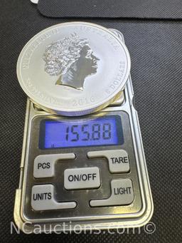 2016 Australia Year Of The Monkey 5 Troy Oz Fine Silver Bullion Coin loc 92069