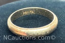 14k Gold Band Ring 3.21 Grams Size 6