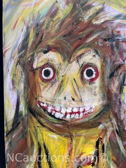 Framed Art Jolly Chimp #2 Painting 13x16