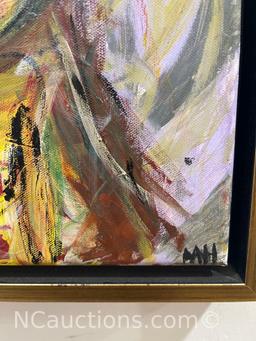 Framed Art Jolly Chimp #2 Painting 13x16