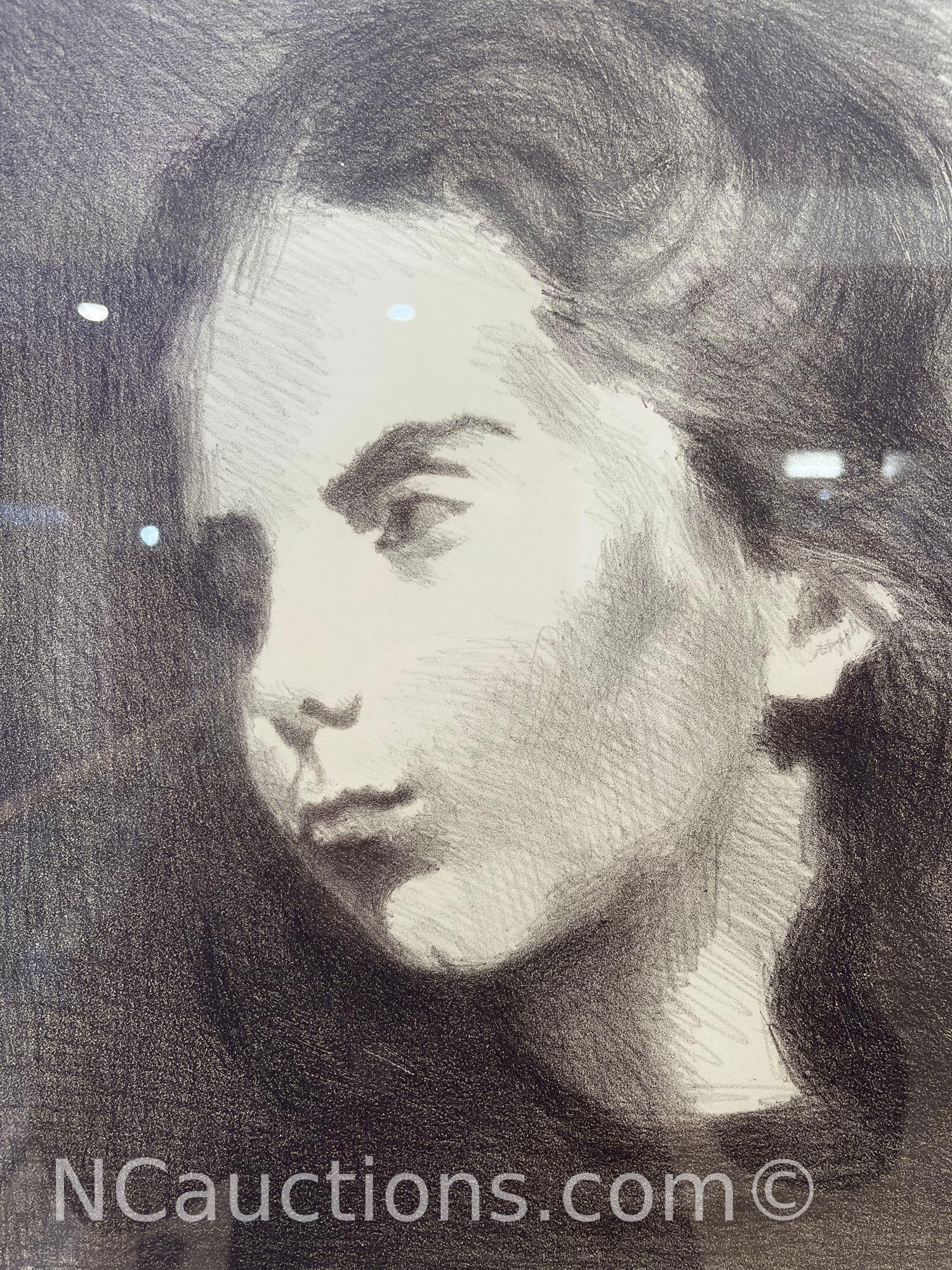 Raphael Soyer - ANTIQUE HAND SIGNED AND FRAMED Print